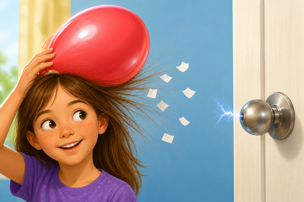 What is static electricity? Balloon attracting hair and paper