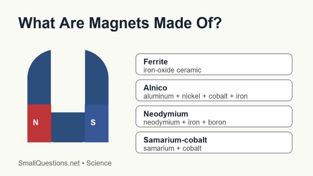 What are magnets made of? Common magnet materials